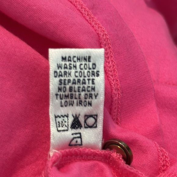 Lilly Pulitzer Cruiser Camp Shirt Button Up Pink Size Large Roll Tab Sleeves - Picture 7 of 9